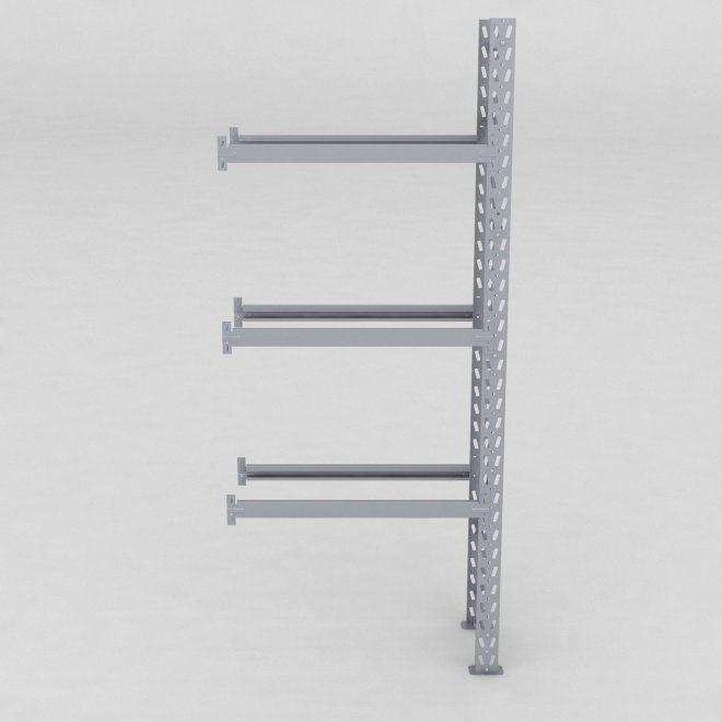 Däckställ tillbygnadsdel med 3 bärlag (12 däck)