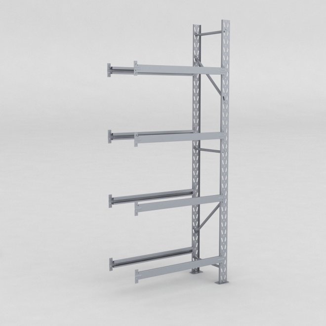 Däckställ tillbygnadsdel med 4 bärlag (16 däck)