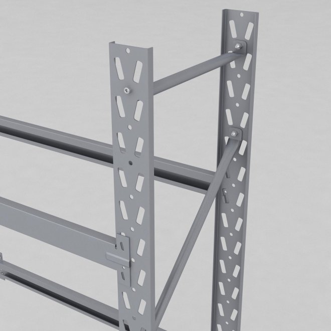 Däckställ tillbygnadsdel med 4 bärlag (16 däck)