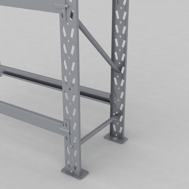 Däckställ tillbygnadsdel med 4 bärlag (16 däck)