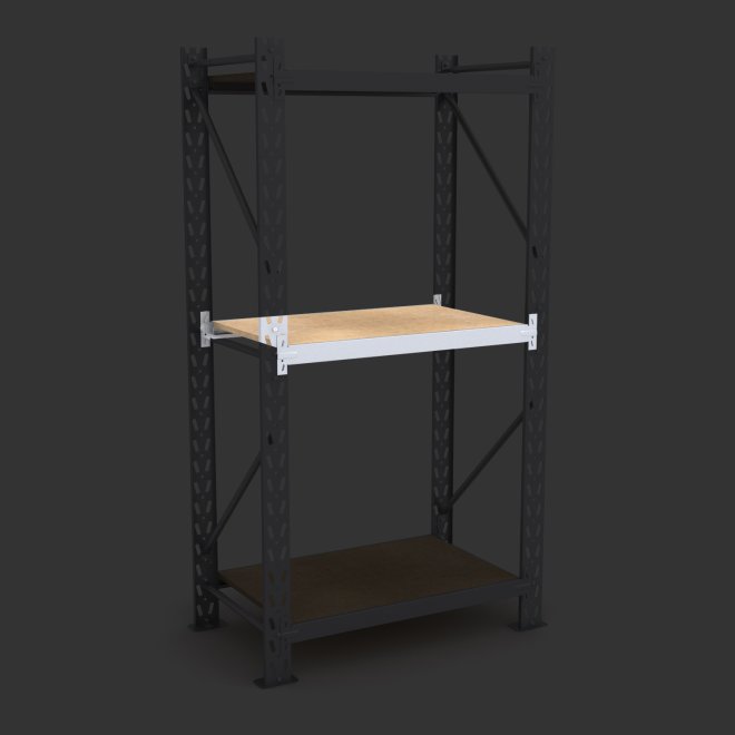 Komplet hylde til lagerreol