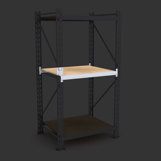 Komplet hylde til lagerreol