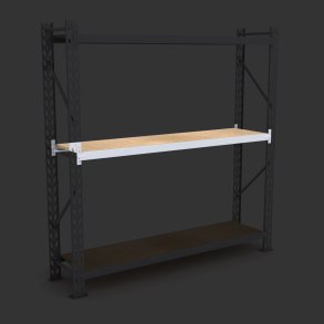 Komplet hylde til lagerreol