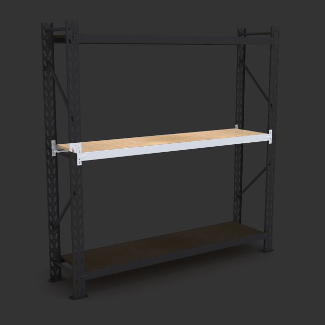 Komplet hylde til lagerreol