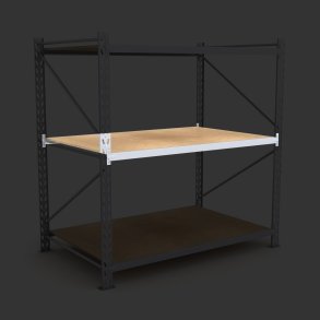 Komplet hylde til lagerreol