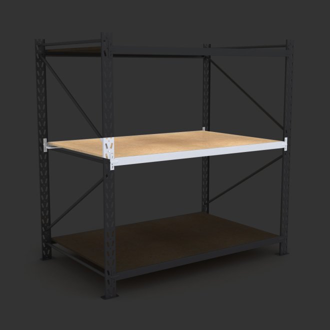 Komplet hylde til lagerreol