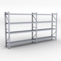 Lagerreol 2 fag med 4 hylder