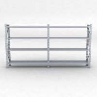 Lagerreol 2 fag med 4 hylder