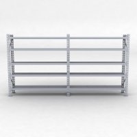 Lagerreol 2 fag med 5 hylder