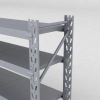 Lagerreol 2 fag med 6 hylder