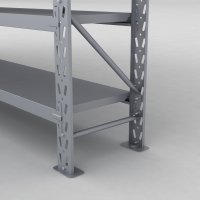 Lagerreol 2 fag med 6 hylder