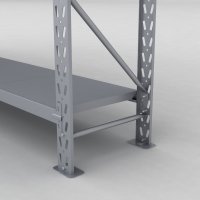 Lagerreol 2 fag med 3 hylder