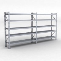 Lagerreol 2 fag med 5 hylder