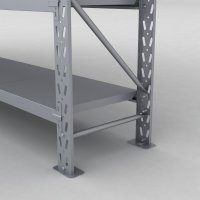 Lagerreol 2 fag med 5 hylder