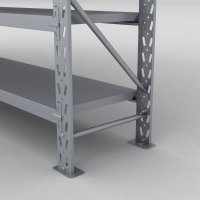 Lagerreol 2 fag med 6 hylder