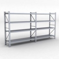 Lagerreol 2 fag med 4 hylder