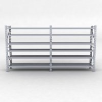 Lagerreol 2 fag med 6 hylder