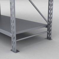 Lagerreol 2 fag med 4 hylder