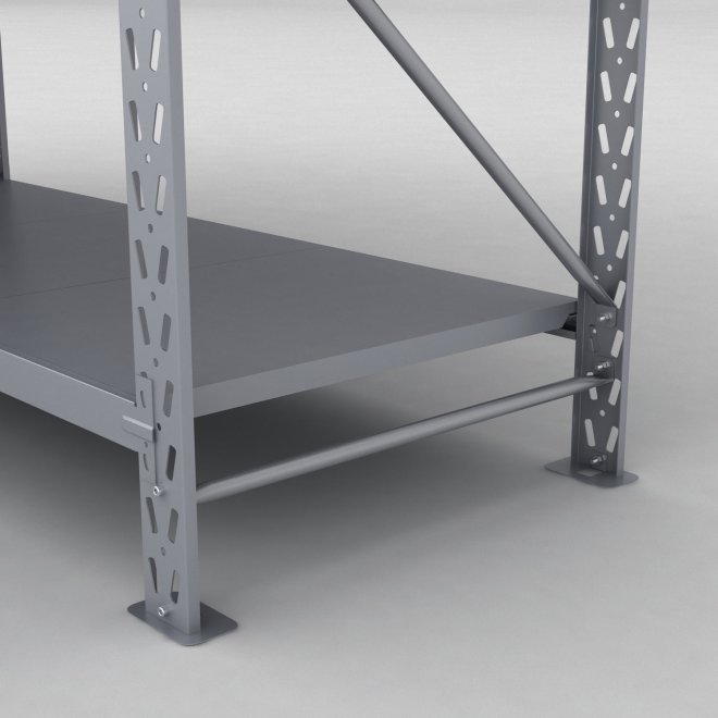 Lagerreol 2 fag med 4 hylder