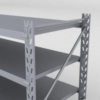 Lagerreol 2 fag med 5 hylder