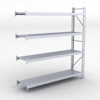 Frlngningsfack Combi 75 med 4 metallhyllor