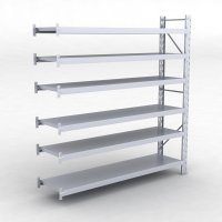 Frlngningsfack Combi 75 med 6 metallhyllor