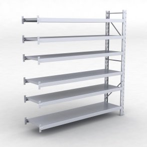 Frlngningsfack Combi 75 med 6 metallhyllor