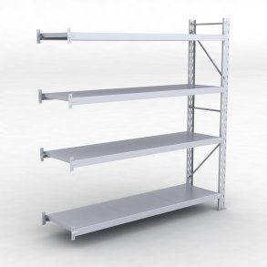 Frlngningsfack Combi 75 med 4 metallhyllor