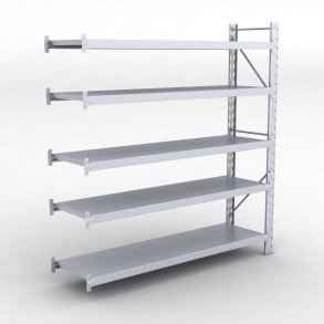 Frlngningsfack Combi 75 med 5 metallhyllor