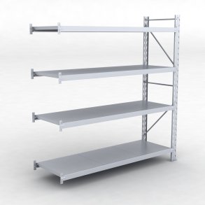 Frlngningsfack Combi 75 med 4 metallhyllor