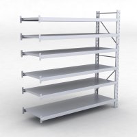 Frlngningsfack Combi 75 med 6 metallhyllor