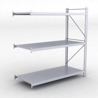 Frlngningsfack Combi 75 med 3 metallhyllor