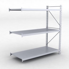 Frlngningsfack Combi 75 med 3 metallhyllor