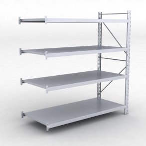 Frlngningsfack Combi 75 med 4 metallhyllor