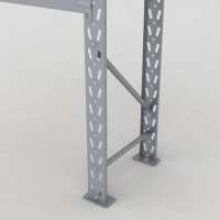 Lagerhylla H: 200 D: 45 cm 2 hyllplan