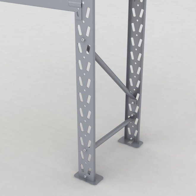 Lagerhylla H: 200 D: 45 cm 2 hyllplan