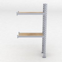 Lagerhylla H: 200 D: 45 cm 2 hyllplan