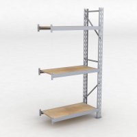 Lagerhylla H: 200 D: 45 cm 3 hyllplan