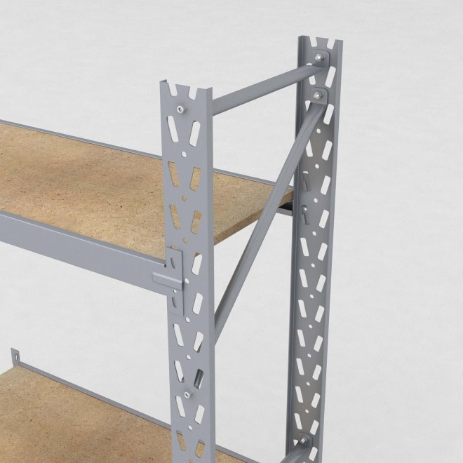 Lagerhylla H: 200 D: 45 cm 3 hyllplan