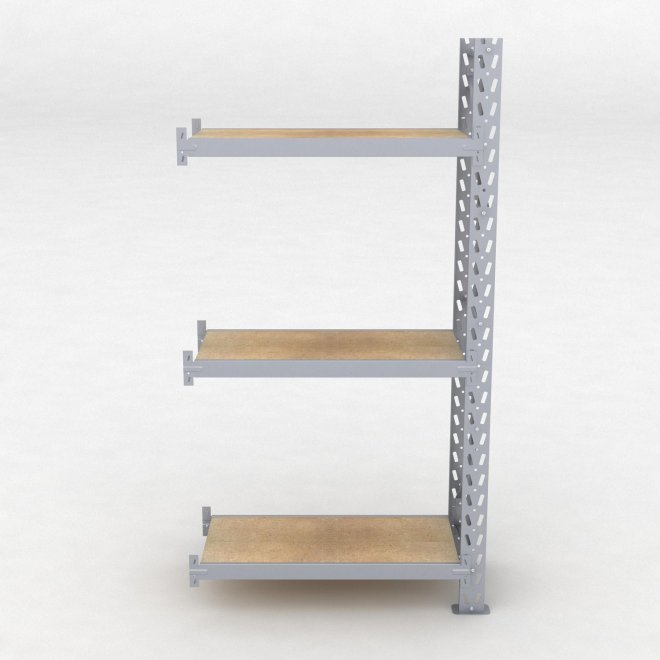 Lagerhylla H: 200 D: 45 cm 3 hyllplan