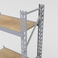 Lagerhylla H: 200 D: 50 cm 2 hyllplan