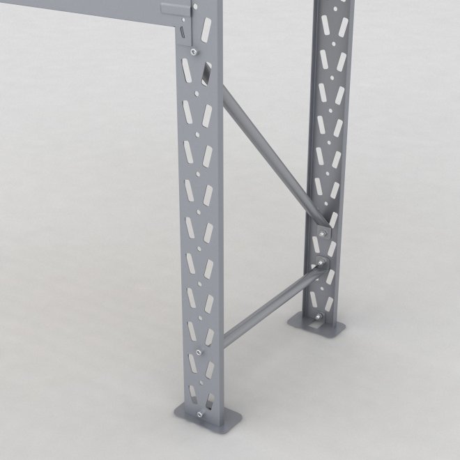 Lagerhylla H: 200 D: 50 cm 2 hyllplan