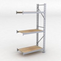 Lagerhylla H: 200 D: 50 cm 3 hyllplan