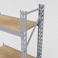 Lagerhylla H: 200 D: 50 cm 3 hyllplan