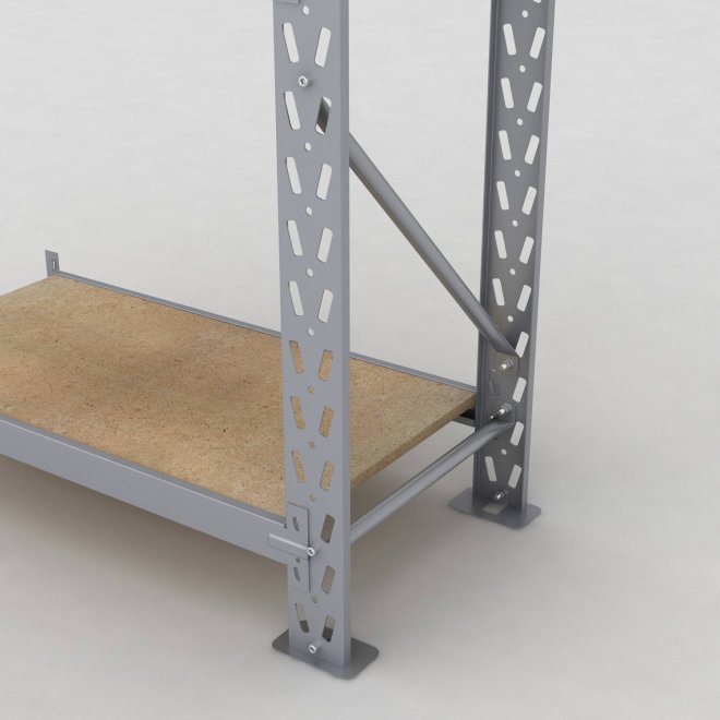 Lagerhylla H: 200 D: 50 cm 3 hyllplan