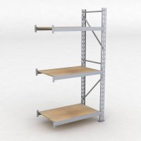 Lagerhylla H: 200 D: 60 cm 3 hyllplan