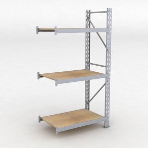 Lagerhylla H: 200 D: 60 cm 3 hyllplan