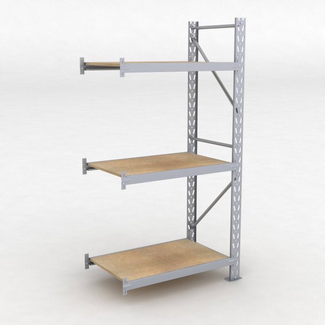 Lagerhylla H: 200 D: 60 cm 3 hyllplan