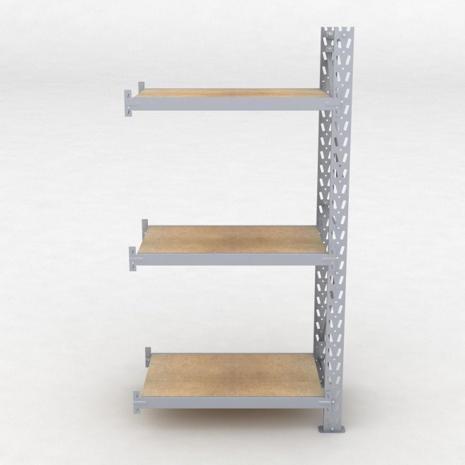 Lagerhylla H: 200 D: 60 cm 3 hyllplan