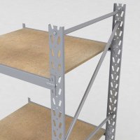 Lagerhylla H: 200 D: 80 cm 2 hyllplan